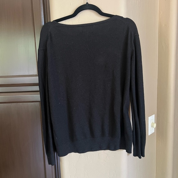 Wildfox White Label Skull Crossbones Sequin Gold Crewneck Sweater in Black - Picture 2 of 2